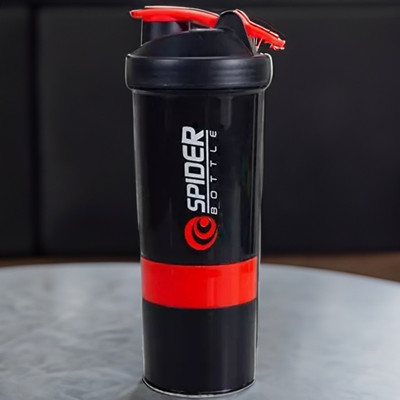 Vnew 600 ml Plastic Shaker(Pack of 1, Red)