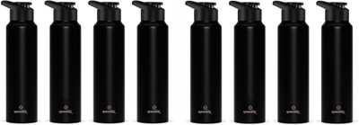 SPEEDEX 1000 ml Steel Bottle(Pack of 8, Black)
