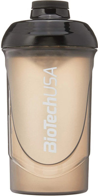 BiotechUSA by BioTechUSA 600 ml Plastic Shaker(Pack of 1, Black, Brown)