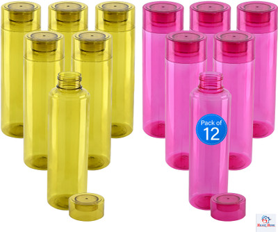 Heart Home 1000 ml Plastic Bottle(Pack of 12, Red, Green)