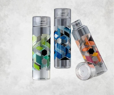 PEYTON 1000 ml Plastic Bottle(Pack of 3, Multicolor)