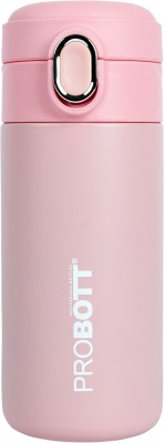 PROBOTT Thermosteel Pride Hot and Cold Vacuum Flask 400 ml Flask(Pack of 1, Pink, Steel)