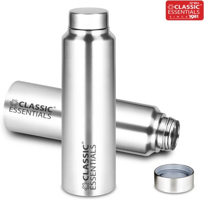 Classic Essentials Hydrate 1000 ml Bottle(Pack of 2, Silver, Steel)