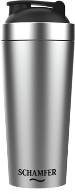 SCHAMFER 750 ml Stainless Steel Shaker(Pack of 1, Steel/Chrome)