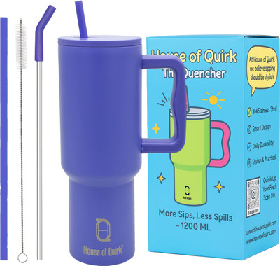 HOUSE OF QUIRK 1200 ml Steel Bottle(Pack of 1, Purple)