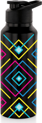 NIRLON 750 ml Steel Bottle(Pack of 1, Black)