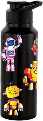 NIRLON 750 ml Steel Bottle(Pack of 1, Black)