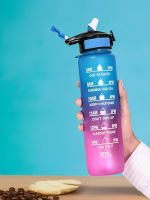 Zubix 1000 ml Plastic Sipper(Pack of 1, Multicolor)