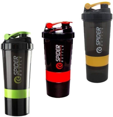 TRUE INDIAN 500 ml Plastic Shaker(Pack of 3, Multicolor)