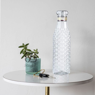 GHOGHARI ENTERPRISE 1000 ml Plastic Bottle(Pack of 6, Clear)