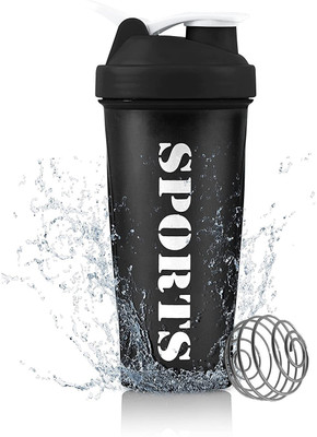 TRUE INDIAN 600 ml Plastic Shaker(Pack of 1, Black)