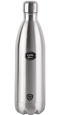 cello Swift Stainless Vacuum Insulated|Wide Mouth And Convinient Portability 1000 ml Flask(Pack of 1, Silver, Steel)