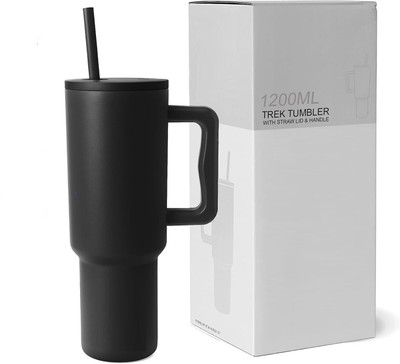 INDIWARRIOR 1200 ml Steel Shaker(Pack of 1, Black)