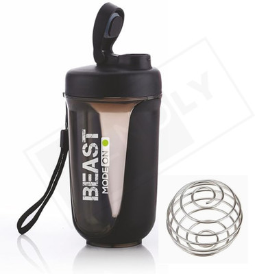 Vendly 500 ml Plastic Shaker(Pack of 1, Black)