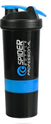 TRUE INDIAN 500 ml Plastic Shaker(Pack of 1, Blue)