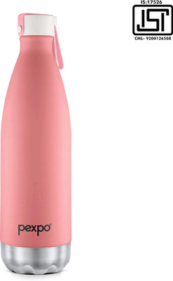 pexpo 980 ml Steel Flask(Pack of 1, Pink)
