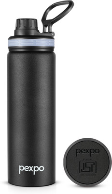 pexpo 500 ml Steel Flask(Pack of 1, Black)