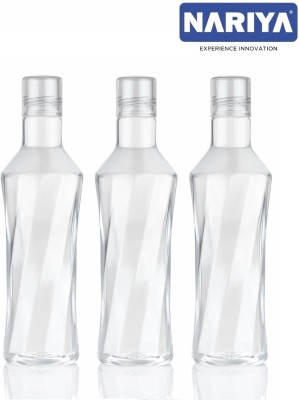 nariya PLASTIC WATER BOTTLE IN NEW DESIGN AND SHAPE LEAK-PROOF & BPA-FREE 1000 ml Bottle(Pack of 3, Clear, Plastic)