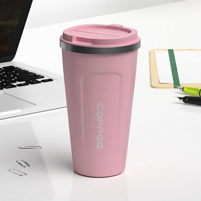 Castleite 510 ml Steel Shaker(Pack of 1, Pink)