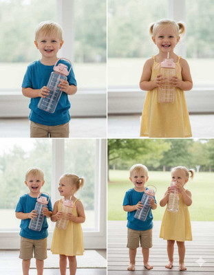 sidhguru 3000 ml Plastic Bottle(Pack of 3, Multicolor)