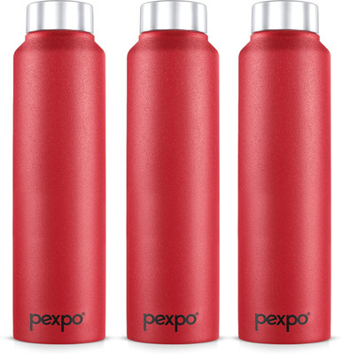 pexpo 950 ml Steel Bottle(Pack of 3, Maroon)