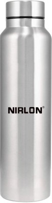 NIRLON Thirst Cool Single Wall Stainless Steel Fridge Water Bottle 1000 ml Bottle(Pack of 1, Silver, Steel)