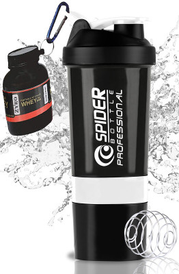 Dassio 500 ml Plastic Shaker(Pack of 2, White)