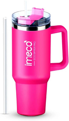 IMECO 850 ml Steel Sipper(Pack of 1, Pink)