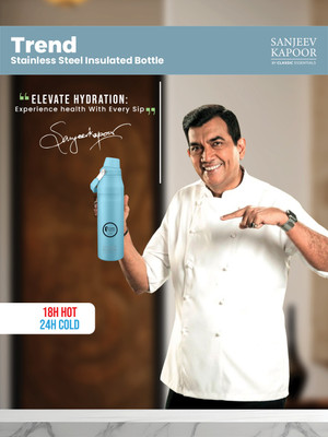 Sanjeev Kapoor 750 ml Steel Flask(Pack of 1, Blue)