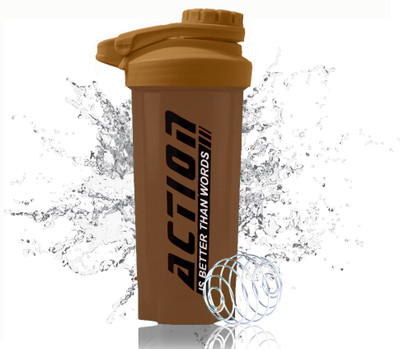 TRUE INDIAN 700 ml Plastic Shaker(Pack of 1, Brown)