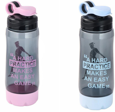 ABD 600 ml Plastic Bottle(Pack of 2, Multicolor)