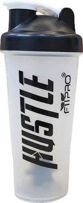 FitPro 700 ml Plastic Shaker(Pack of 1, Black)