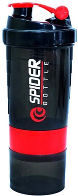 G And Sons 500 ml Plastic Shaker(Pack of 1, Red, Black)
