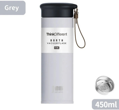 3D METRO SUPER STORE 450 ml Steel Flask(Pack of 1, Grey)