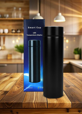 HERIX 500 ml Steel Flask(Pack of 1, Black)