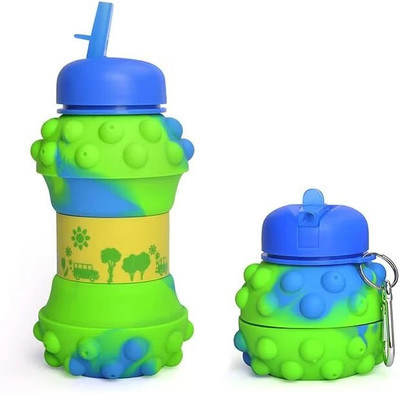BIG STEPPER 500 ml Silicone Sipper(Pack of 1, Green)