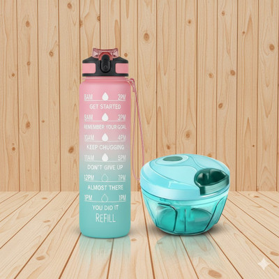 Sourav enterprise 1000 ml Plastic Bottle(Pack of 2, Multicolor)
