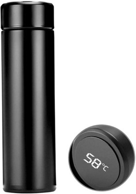 Vrindey 500 ml Steel Flask(Pack of 1, Black)