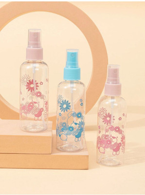 SUDHACART 100 ml Plastic Spray Bottle(Pack of 3, Multicolor)