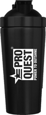 PROQUEST 750 ml Steel Shaker(Pack of 1, Black)