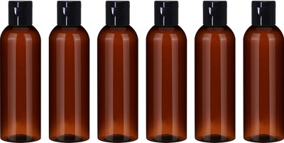 nsb herbals 100 ml PET Bottle(Pack of 6, Brown, Black)