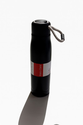 rj enterprises 1000 ml Steel Bottle(Pack of 1, Black)