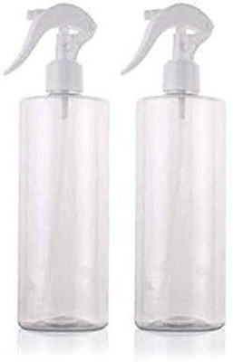 Altruist Trigger Spray Bottle 500ml for Liquid Sprayer Plastic Multipurpose Pack of 2 500 ml Spray Bottle(Pack of 2, Clear, Plastic)
