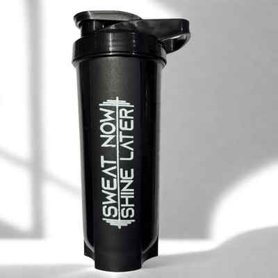 Roronoa 750 ml Plastic Shaker(Pack of 1, Black)