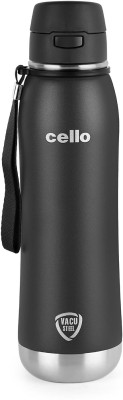 cello Duro Ace Stainless Steel Bottle 600 ml Flask(Pack of 1, Black, Green, Steel)