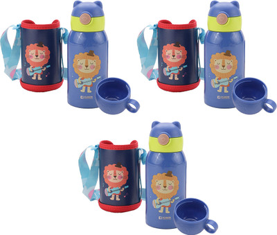 KUBER INDUSTRIES 500 ml Steel Sipper(Pack of 3, Blue)