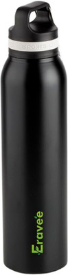 ERAVEE 750 ml Steel Bottle(Pack of 1, Black)