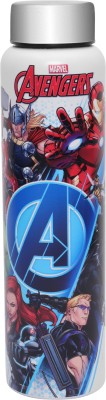 Jaypee Plus Stainless Steel Avengers Kids Water Bottle for School 980 ml Bottle(Pack of 1, White, Steel)