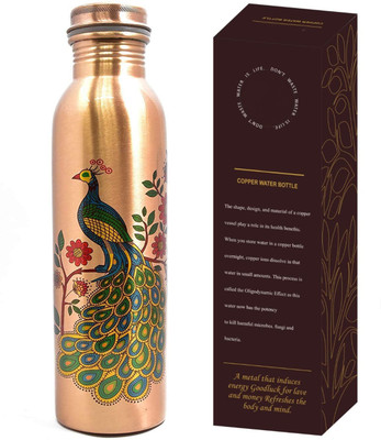 SAUBHAGYA 1000 ml Copper Bottle(Pack of 1, Brown)