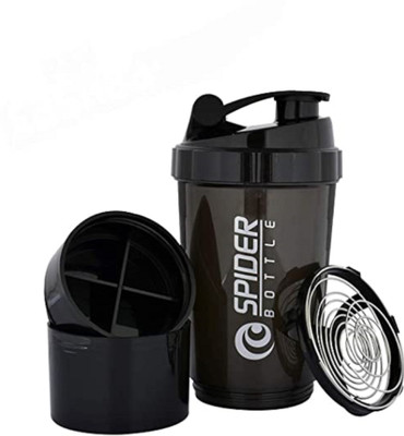 CODIVER 500 ml Plastic Shaker(Pack of 1, Black)